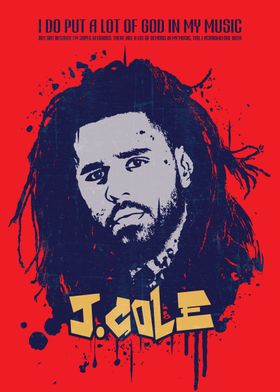 j cole ink splatter