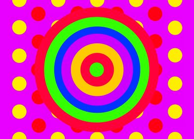 Concentric Circles on Dots