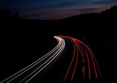 Long Exposure on Highway