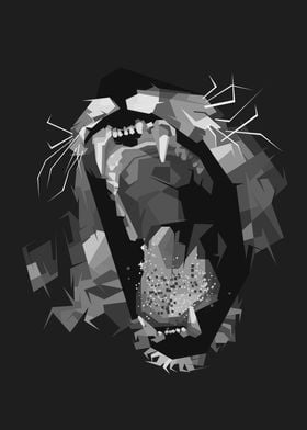 lion grayscale