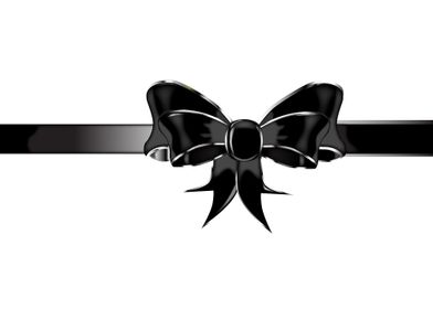 Black Silk Bow