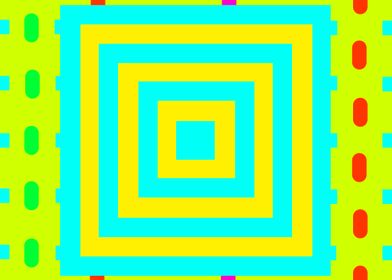 Yellow and Blue Squares