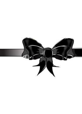 Black Silk Bow