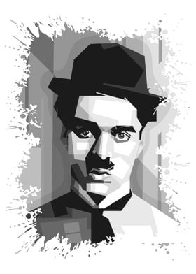 Charlie chaplin grayscale