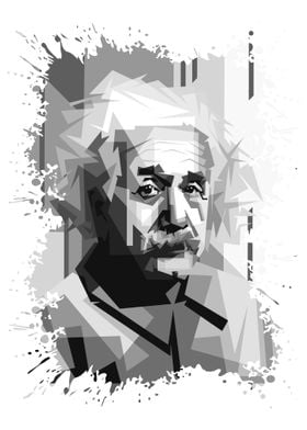 Albert einstein grayscale