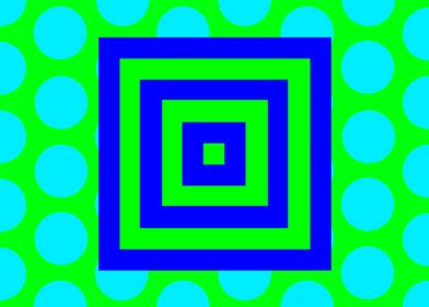 Blue and Green Squares