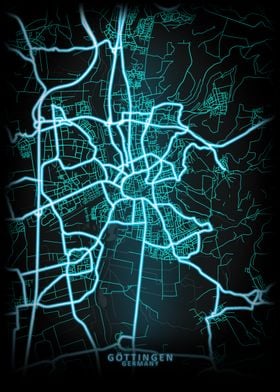 Gottingen Germany City Map