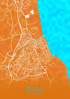 Bray Ireland City Map 