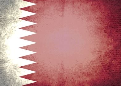 Qatar vintage flag