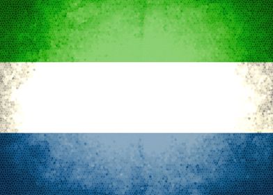 Sierra Leone vintage flag