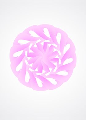 Abstract Pink Mandala