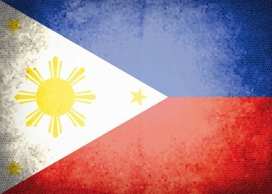 Philippines vintage flag