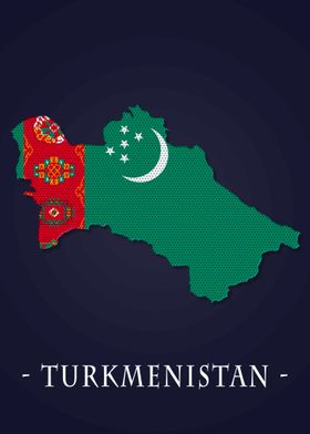 Map County Turkmenistan