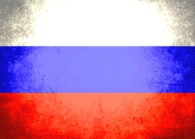 Russia vintage flag