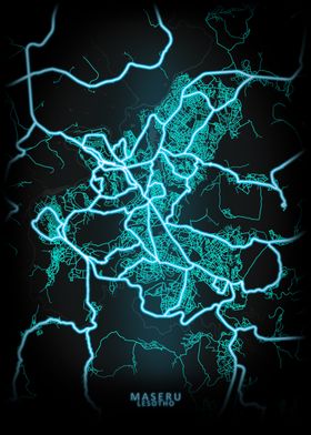 Maseru Lesotho City Map