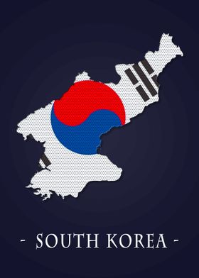 Map County South Korean