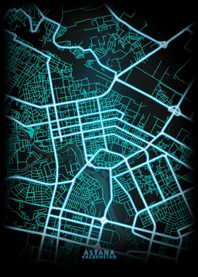 Astana Kazakhstan City Map