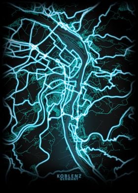 Koblenz Germany City Map