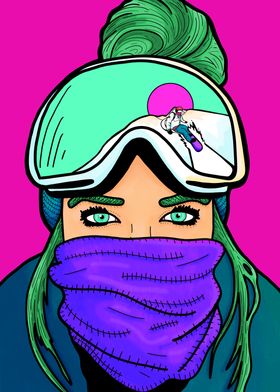 Pop snowboarder 