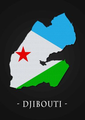 Map County Djibouti