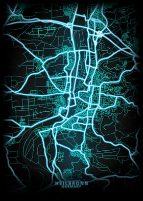 Heilbronn Germany City Map