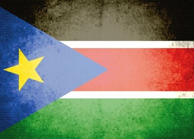 South Sudan vintage flag