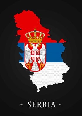 Map Country Serbia