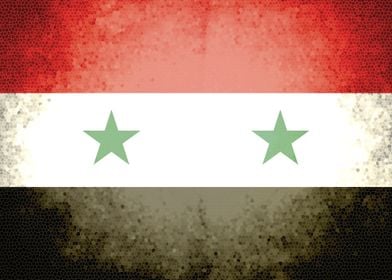 Syria vintage flag