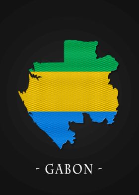 Map County Gabon