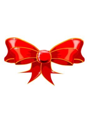 Isolated Red Ribbon