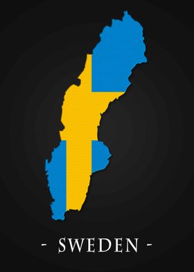 Map Country Sweden