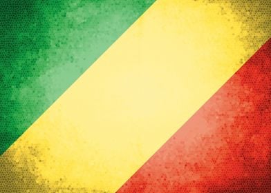 Congo vintage flag