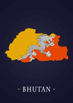 Map County Bhutan