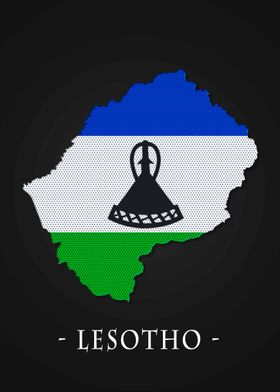 Map County Lesotho