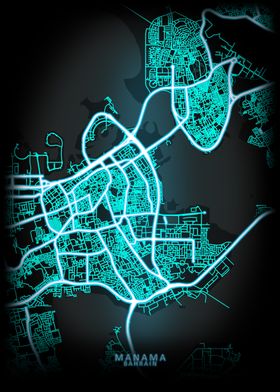 Manama Bahrain City Map