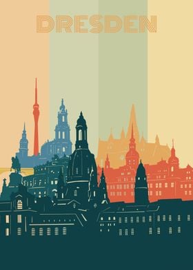 dresden city retro