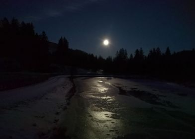 Moon and Ice