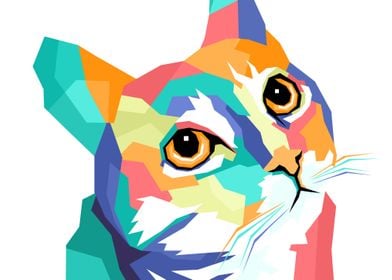 cat cute pop art