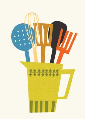 Retro Kitchen Utensils