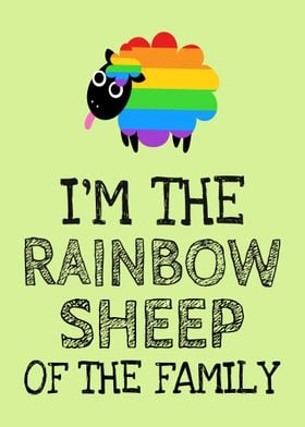 LGBT Im the rainbow sheep