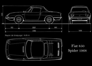 Fiat 850  Spider 1968 