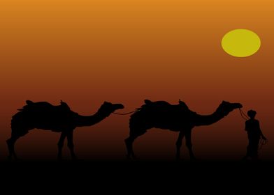 caravan of camels