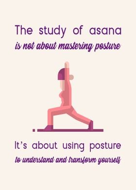 The study of asana