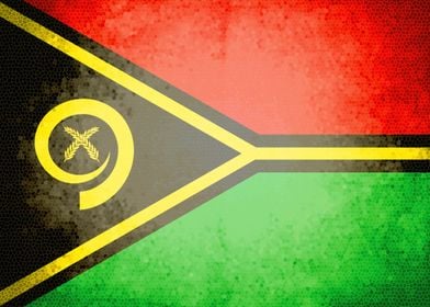 Vanuatu vintage flag