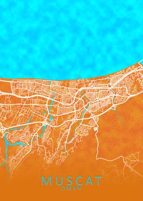 Muscat Oman City Map