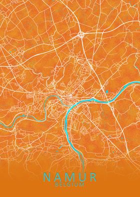 Namur Belgium City Map