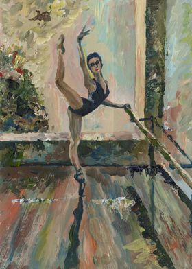 Ballerina Painting Acrylic