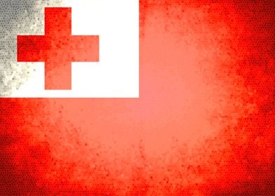 Tonga vintage flag