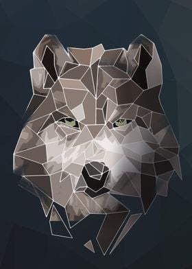 Wolf Head Abstract Sketch