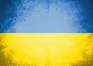 Ukraine vintage flag